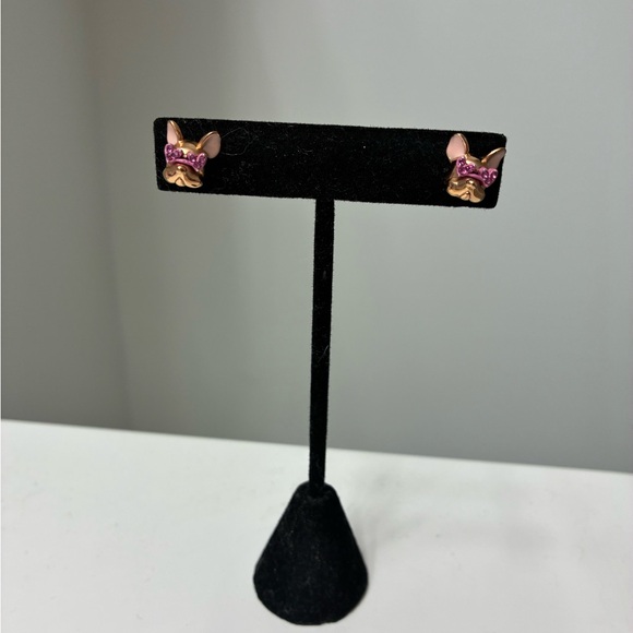 💗 Kate Spade bulldog w/ heart sunglasses Earrings - Picture 2 of 4